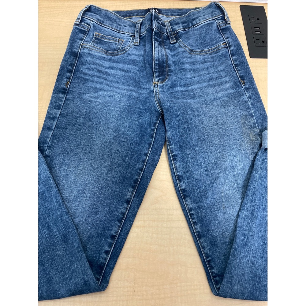 Gap Denim Womens Skinny Jeans Medium Wash Blue Stretch Size 27 Regular